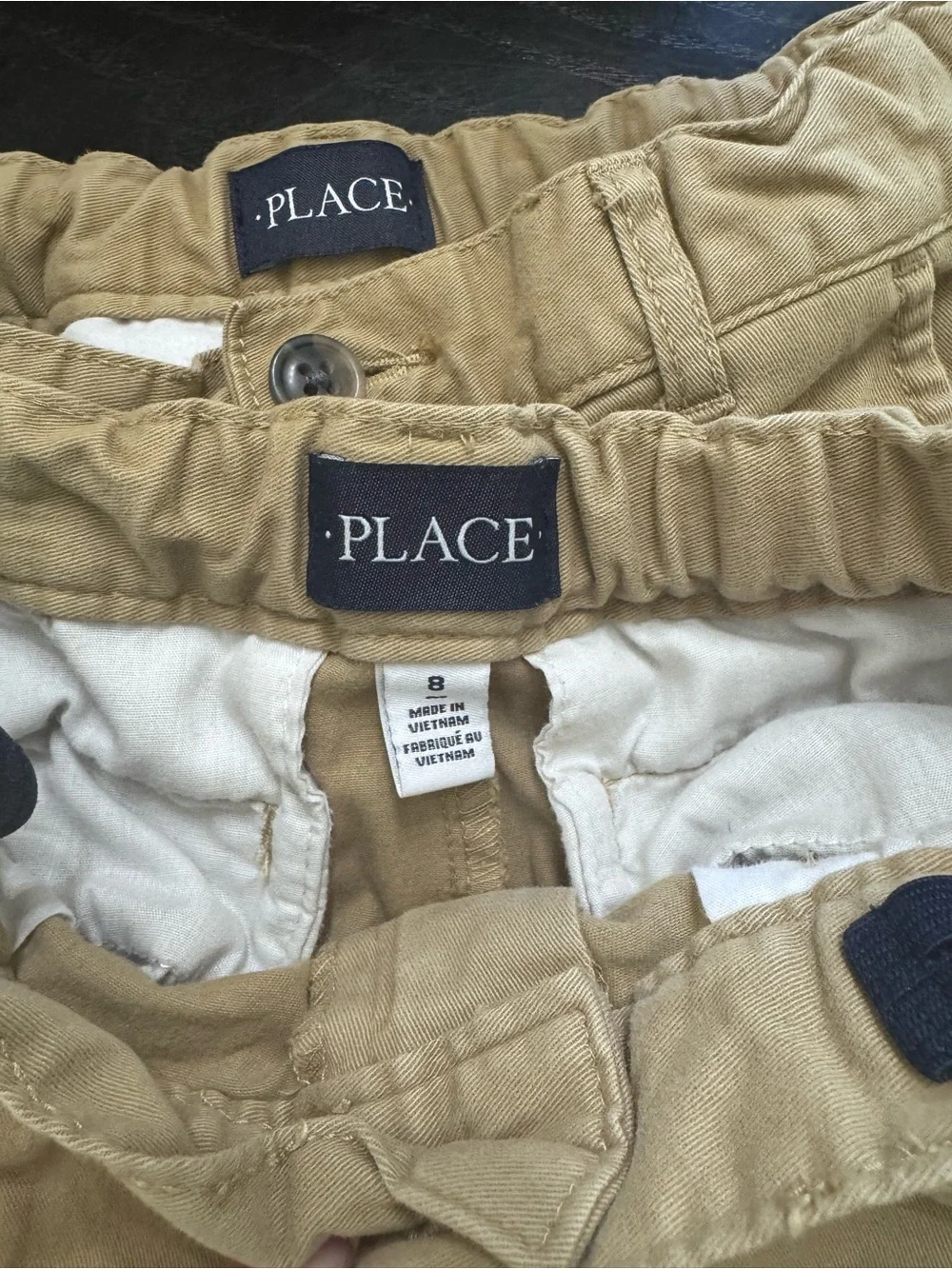 The Children's Place Khaki Uniform Shorts - Boys size 8 USED